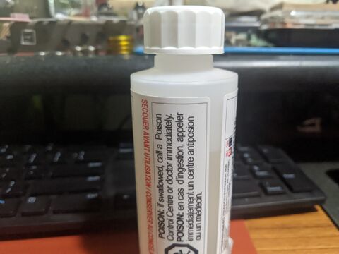 The 120mL bottle of Nicotine